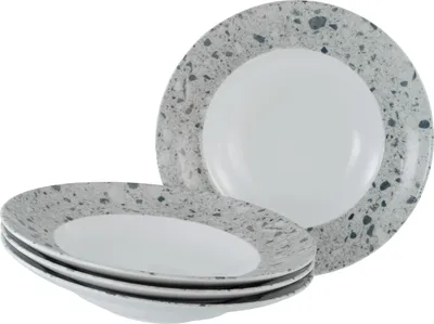 Produktbild von CreaTable, 24722, Stone Collection Florenz, Pastateller 4-tlg, Porzellan