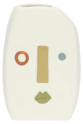 Porzellanvase Mibacio Siamfatticosì, mehrfarbig, 13,5x8x19,5 cm
