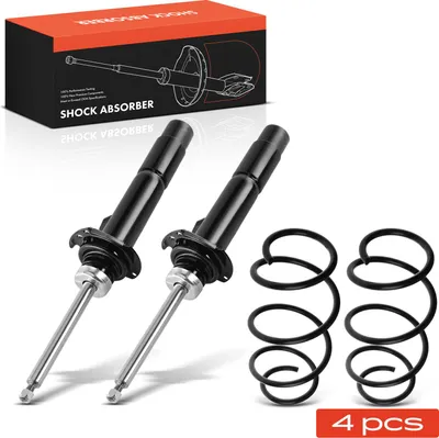 Immagine prodotto di Frankberg 2x molle per sospensioni + 2x ammortizzatori a gas anteriori per BMW Serie 1 F20 2011-2019