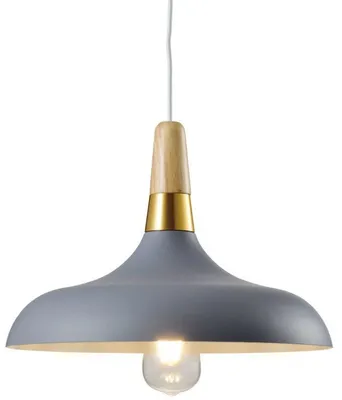 Produktbild von GTV - Pendelleuchte Deckenleuchte SKANDI 1,7368, AC220-240V,50/60Hz,1*E27, IP20,DURCHM. 35 CM,einfach,grau