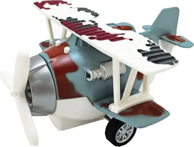 Image de Cartoon alliage modèle d'avion de jouets (B bleu)