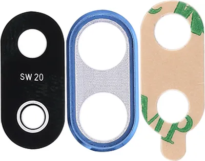 Image de Back Camera Bezel pour Huawei P20 Lite Bleu Monture de caméra + Couverture de lentille