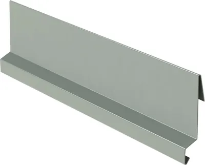 Produktbild von Überhangprofil Ortgangblech Br. 215 mm, 1 m, Lackiertes Zink, Staubgrau RAL 7037