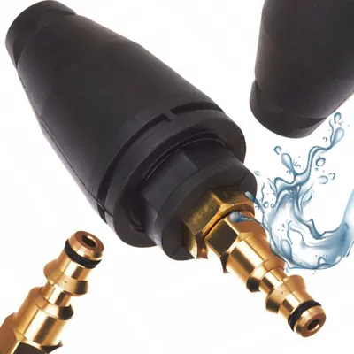 Productafbeelding van Spuitmond Vervanging Turbo – +50% Waterdruk | 150 bar, 8 l/min, 60°C, Quick Connect | Compatibel met Hogedrukreiniger Lavor