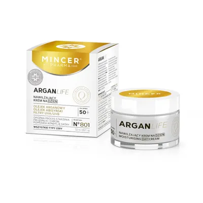 Immagine prodotto di Mincer Pharma ArganLife Crema idratante giorno n. 801, 50ml