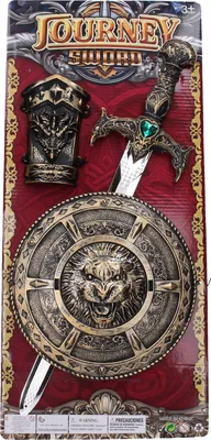 Image de Armes épée et bouclier en bronze 47 cm