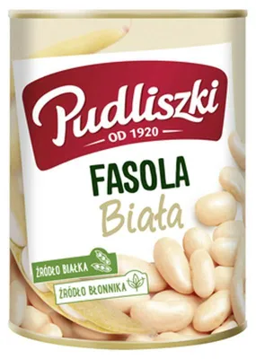 Produktbild von Pudliszki Weiße Bohnen "Cannellini" im Saft, Dose, 400 g