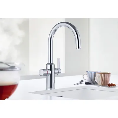 Produktbild von BLANCO TAMPERA Hot Smart-Armatur, metallische Oberfläche, chrom, Hochdruck