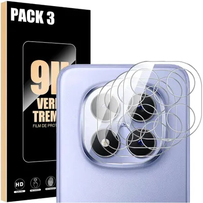 Image de 3x Verre Trempé Caméra Arrière pour Xiaomi Redmi Note 15 Pro Plus 5G, Anti-Rayures Antichoc 9H