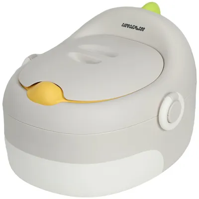 Produktbild von 3-in-1 Kinder-Töpfchen, abnehmbarer Sitz, Kunstleder-Polster, bis 50 kg, 6 Monate bis 6 Jahre, Grau