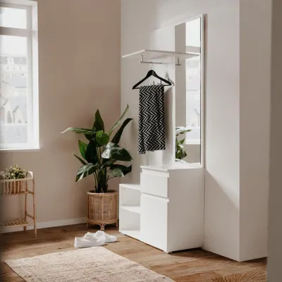 Immagine prodotto di Mobile ingresso con specchio Image41B colore bianco