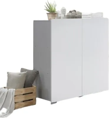 Immagine prodotto di Armadio a due ante TINY – 100x120 cm – Colore bianco – Design moderno