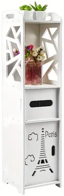 Image de Armoire de salle de bain - Meuble de salle de bain - Armoire de rangement - Armoire colonne - Meuble sous vasque - Compact, hauteur 80 cm