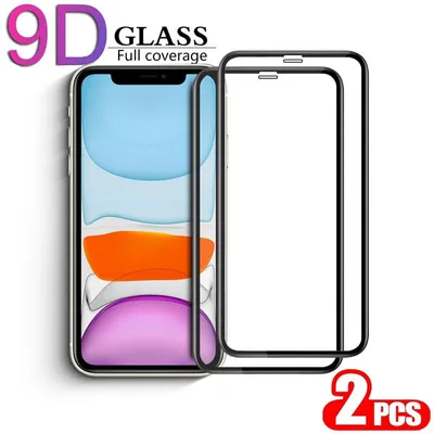 Obrázek produktu pro 2-balení iPhone 11 Pro Max Ochranné sklo na displej - Tvrzené sklo 9H - Super kvalita 3D