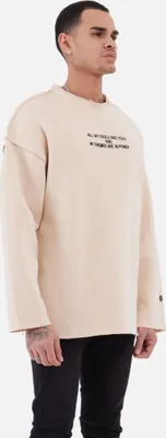 Produktbild von Oversize Sweatshirt Uni M Beige