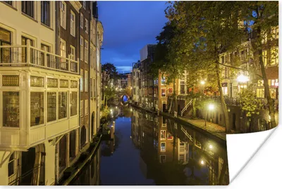 Produktbild von MuchoWow® Poster Kanal - Utrecht - Niederlande 120x80 cm - Bilder