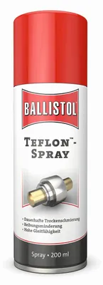 Produktbild von Teflon™-Spray farblos/weisslich n.dem Trocknen 200 ml Spraydose BALLISTOL 6 Stk
