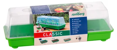 Produktbild von Romberg CLASSIC Gewächshaus Grün 58 x 19 cm mit Belüftung - Kunststoff