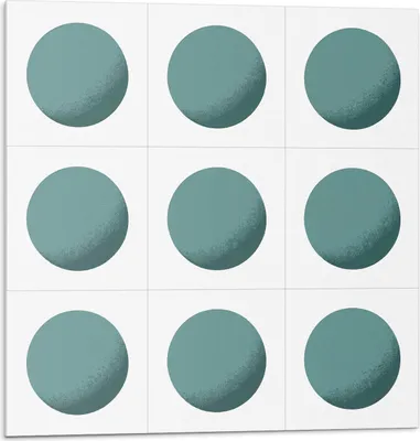 Produktbild von Geometrische Kreise Im Gitter – Selbstklebend – Wandverkleidung – Wandpaneel – Wanddeko – Dekorative Wandpaneele – 3D Wandpaneele – Wandgestaltung selbstklebend – 4 Stück 50 x 50 cm
