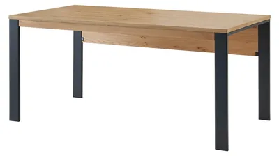Produktbild von Schreibtisch - Asteiche teilmassiv - 160 x 80 cm - Metallgestell
