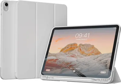 Image de Étui Accezz Smart Silicone pour Apple iPad Air 11 pouces (2026) M4 / (2025) M3 / (2024) M2 / Air 5 (2022) / Air 4 (2020) - Gris
