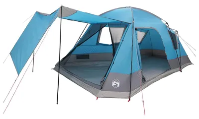 Immagine prodotto di Tenda a capanna con tetto vidaXL, blu, 12 persone, in poliestere e acciaio