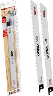 Produktbild von Säbelsägeblätter 2 Stück im Set 225 mm für Holz - 225 mm lang, 3 TPI, für Holz