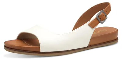 Produktbild von Jana Damen Sandalen flach mit verstellbarem Riemen Vegan, Weiß (White), 36 EU