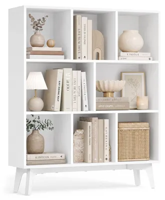 Immagine prodotto di Libreria a 8 scomparti | Colore: bianco nuvola | Dimensioni: 90 x 24 x 107,4 cm