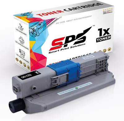 Produktbild von 1x Toner C332 46508712 Schwarz kompatibel für OKI C332DN