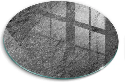 Produktbild von Glasschneideplatte - Herdabdeckplatte - fi40 cm -Schneidebrett - Spritzschutz - Steinstruktur