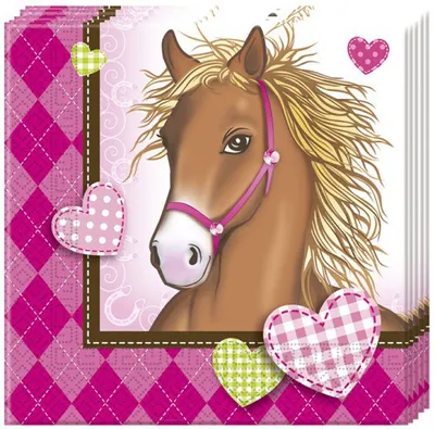 Produktbild von Horses Servietten 20 Stück  33x33cm