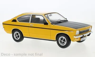 Image de MCG 18191 Opel Kadett C Coupe SR 1975 orange noir 1:18