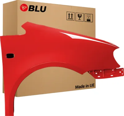Immagine prodotto di BLU Parafango compatibile con VW Volkswagen Caddy III 3 2K LY3D Destra Rot TornadoRot | 2004-2010 | Anteriore | Verniciato | Pronto per il montaggio | Acciaio