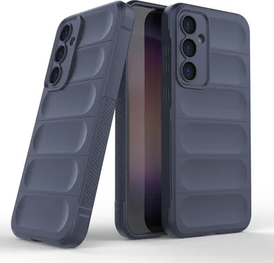Produktbild von Handy Hülle für Samsung Galaxy S23 FE Grip Case Cover Schutzhülle Softgrip Farbe: Dunkelblau