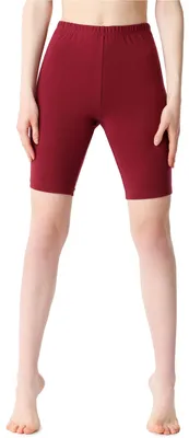 Produktbild von Bellivalini Damen Kurze Leggings aus Baumwolle BLV50-200 (Weinrot, L)