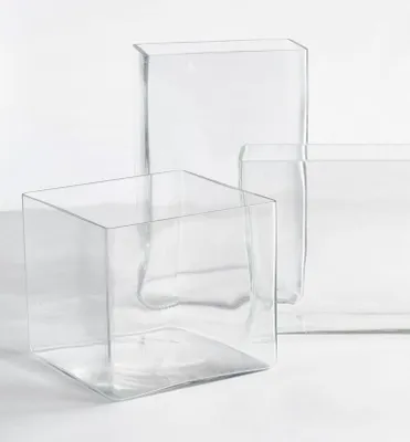 Immagine prodotto di Vaso Mica Decorations Britt - L20 x L10 x H30 cm - Quadrato - Trasparente