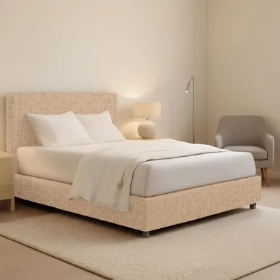Image de Fasanella - Lit Double, Beige, Déhoussable Italy