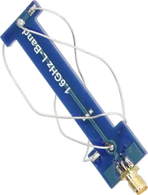 Image de Antenne hélicoïdale à 4 bras sur circuit imprimé, composant électronique à large bande pour systèmes de positionnement, bleu