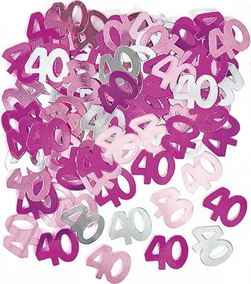 Produktbild von Konfetti Metall 14g Glitz #40 Pink