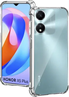 Image de Coque silicone renforcée pour Honor X5 Plus - Transparent KP31030