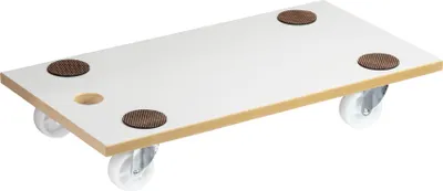 Produktbild von WAGNER Transporthilfe EXTREME BASIC - 57,5 x 30 x 10 cm, Melamin, Pads, Rollen Ø 63 mm, Tragkraft 200 kg - 20131901
