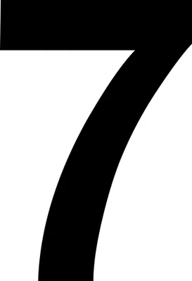 Produktbild von Zahlen Aufkleber Nummer Buchstabe zum Kleben Ziffer zum Aufkleben 10cm Schwarz 7