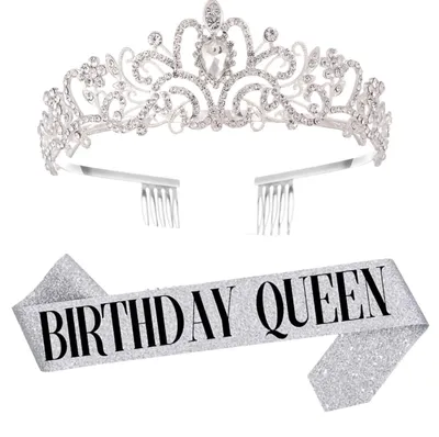 Imagen del producto de Conjunto de lazo y tiara para celebraciones de cumpleaños