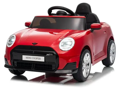 Immagine prodotto di Macchina Elettrica per Bambini Licenza Ufficiale Mini Cooper S Cabrio 12V Sedili in Pelle e Telecomando Rosso