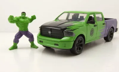 Zdjęcie produktu dla Jada Toys Marvel Hulk 2014 Ram 1500 1:24, Samochód, 8 lat(a), Metal, Zielony