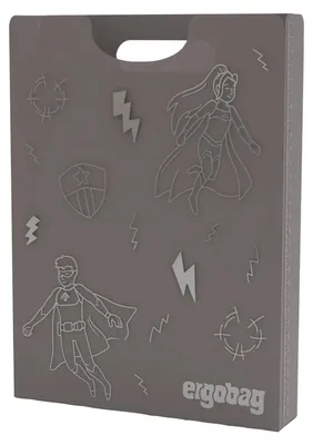 Produktbild von ergobag Heftbox Folder Box With Carrying Handle Superhero grau