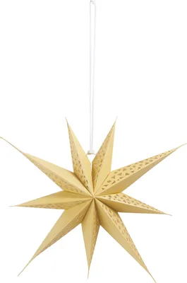 Produktbild von 3D Papierstern "Sirius", 9-zackig, zum Hängen Ø 45 cm