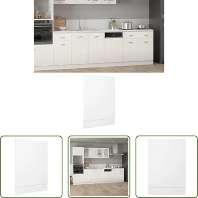 Produktbild von The Living Store Geschirrspülerblende Weiß 45x3x67 cm Holzwerkstoff