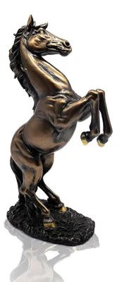Image de Statue de cheval en bronze, idéale pour la décoration intérieure